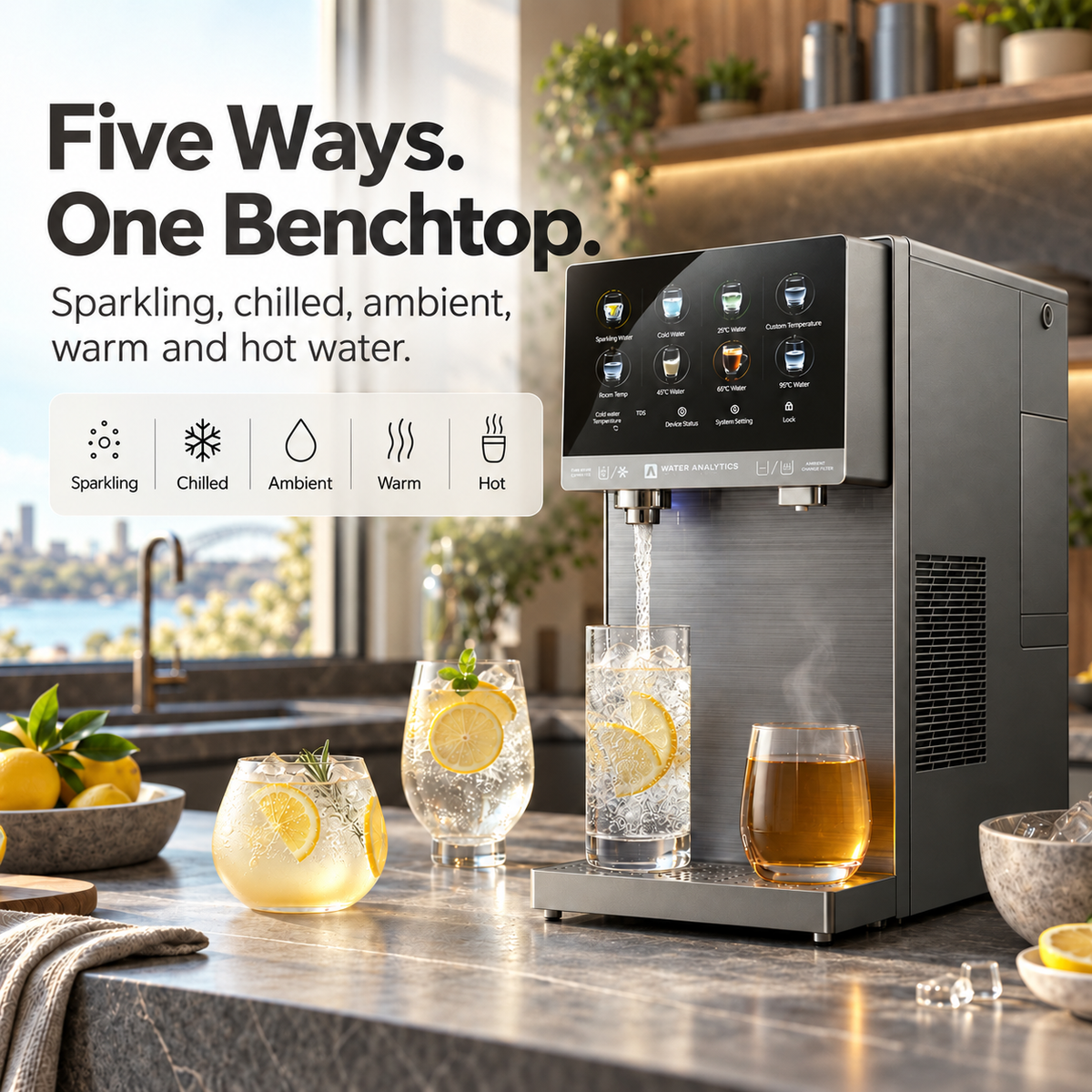 WAA RILL™ Benchtop All-In-One Sparkling Pro