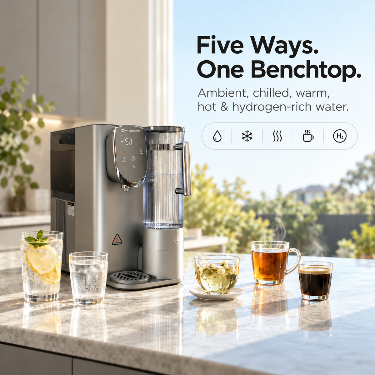 WAA RILL™ Benchtop 5 in 1 Hydrogen