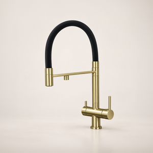 WAA 7624G 3-way mixer tap in Gold