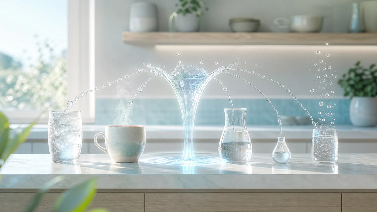 One 5-in-1 Benchtop System vs Separate Purifier, Kettle, Chiller and Hydrogen Device — Australian water filtration guide