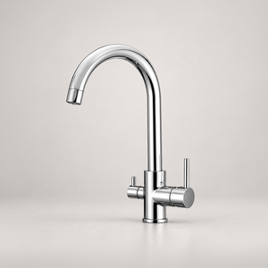 WAA 7605S 3-way mixer tap in Silver